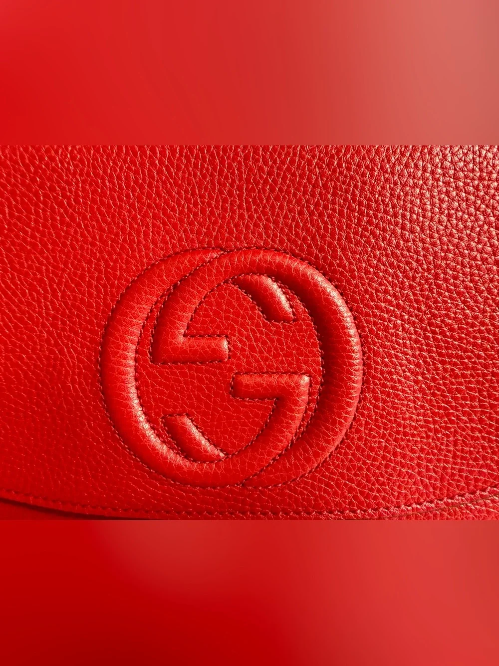 Authentic Gucci Red Soho Leather Shoulder Bag- ❤️*Pristine New Condition*❤️